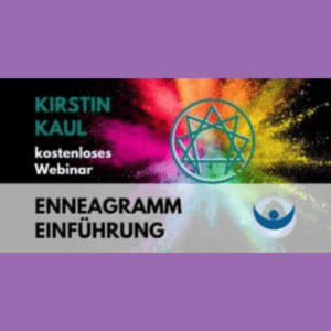 Enneagramm Stern mit bunten Farben und lila Hintergrund Einführungskurs von Kirstin Kaul