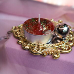 Teekerze "Oski" - Weihnachtswünsche, Hoffnung und Herzensfreude