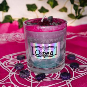Glaskerze "Ostara" – Erwachen, Fruchtbarkeit und die Magie des Neubeginns